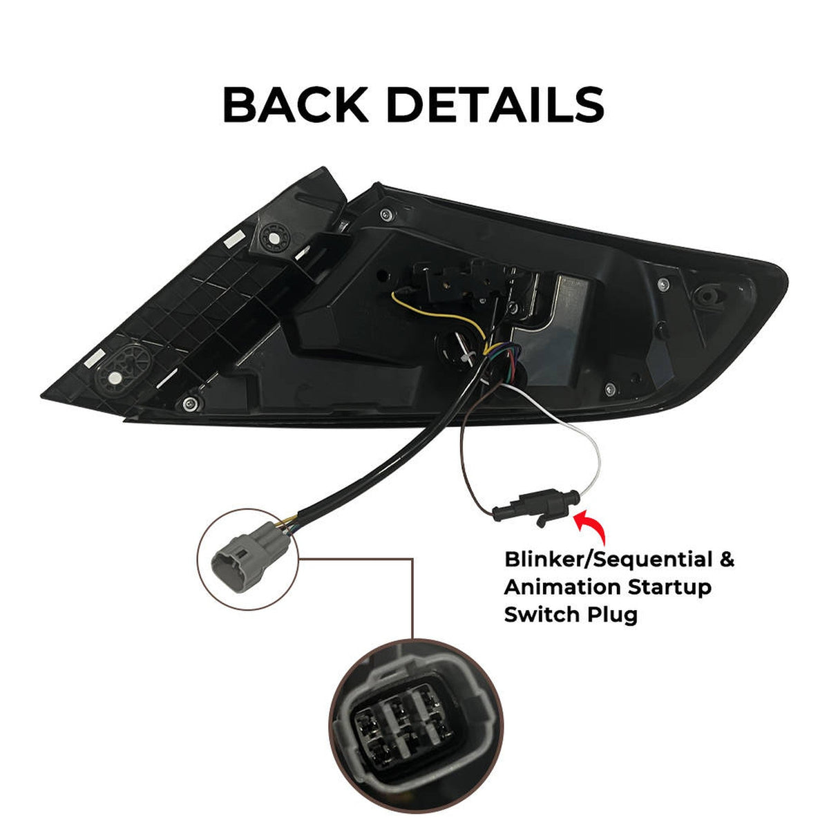 Noble S4 Style Tail Lights (Smoked Lens, Red Bar) - 2022-2025 WRX