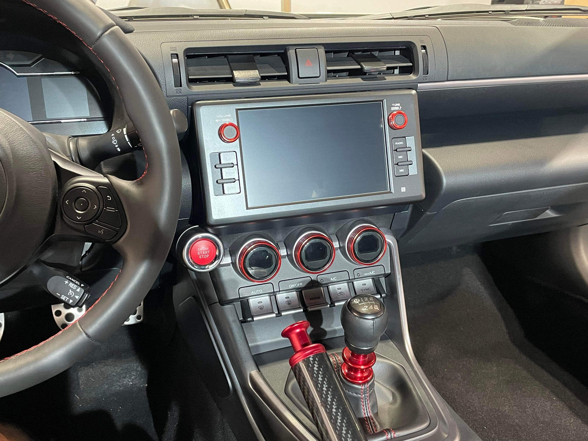 Noble CNC Radio / Stereo Knobs - 2022+ Subaru BRZ / Toyota GR86