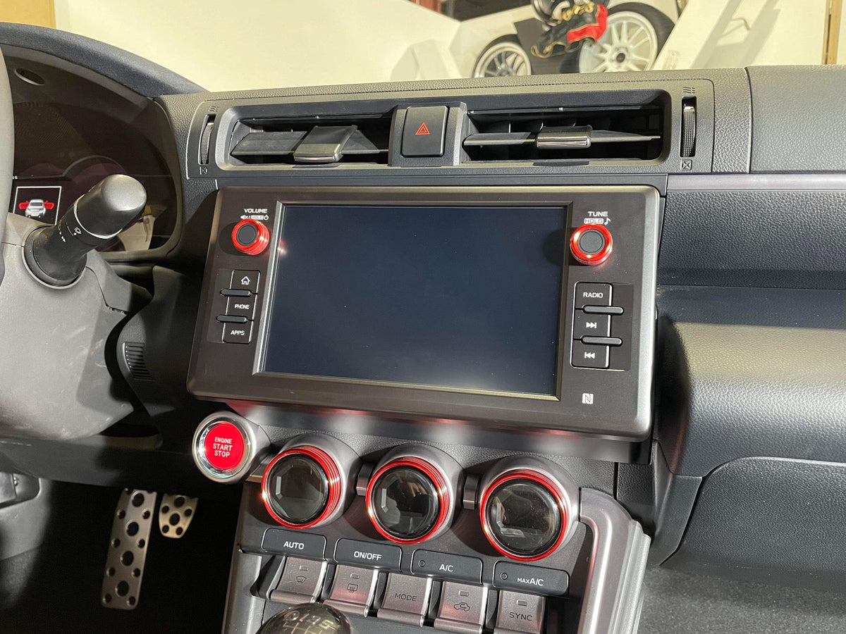 Noble CNC Radio / Stereo Knobs - 2022+ Subaru BRZ / Toyota GR86