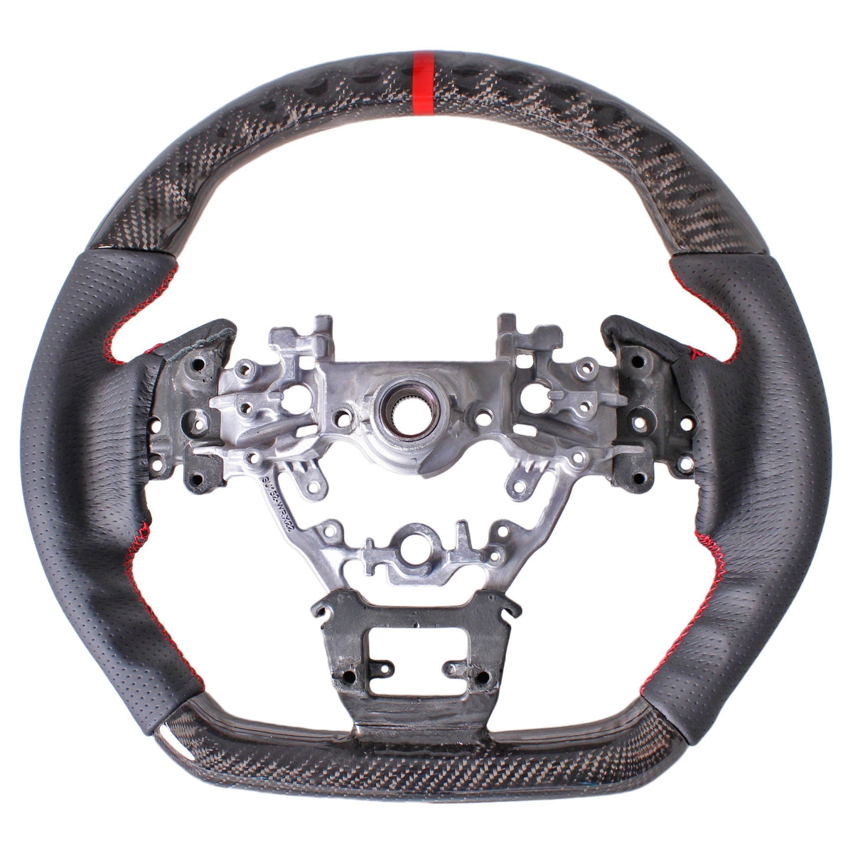 Noble Carbon 1L Racer Steering Wheel (Carbon Fiber / Leather) Subaru WRX 2022-2023