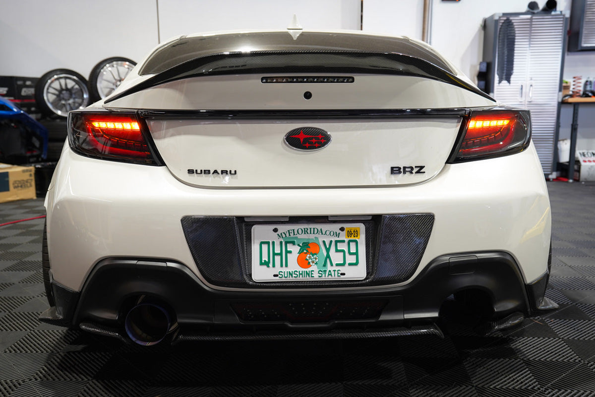 Noble Carbon Fiber License Plate Panel Subaru BRZ 2022-2023 / Toyota GR86 2022-2023