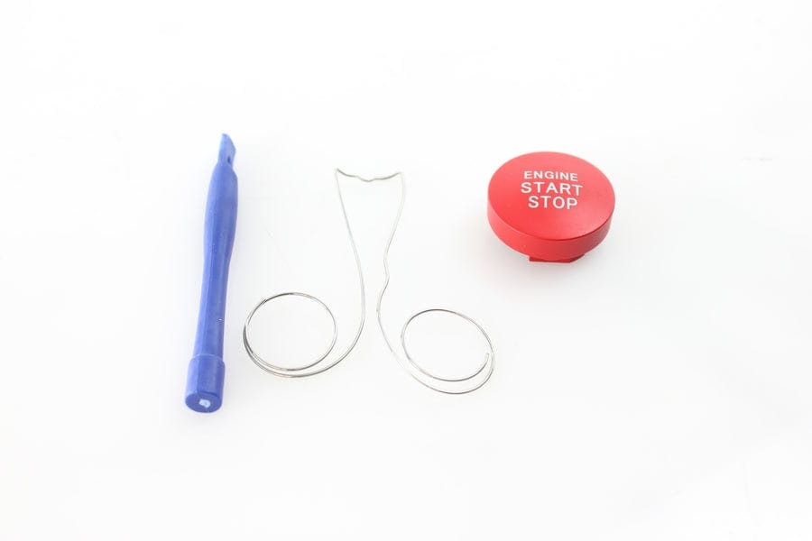 Noble Essentials Race Red Push to Start Cover without Hole - 13+ BRZ / GR86