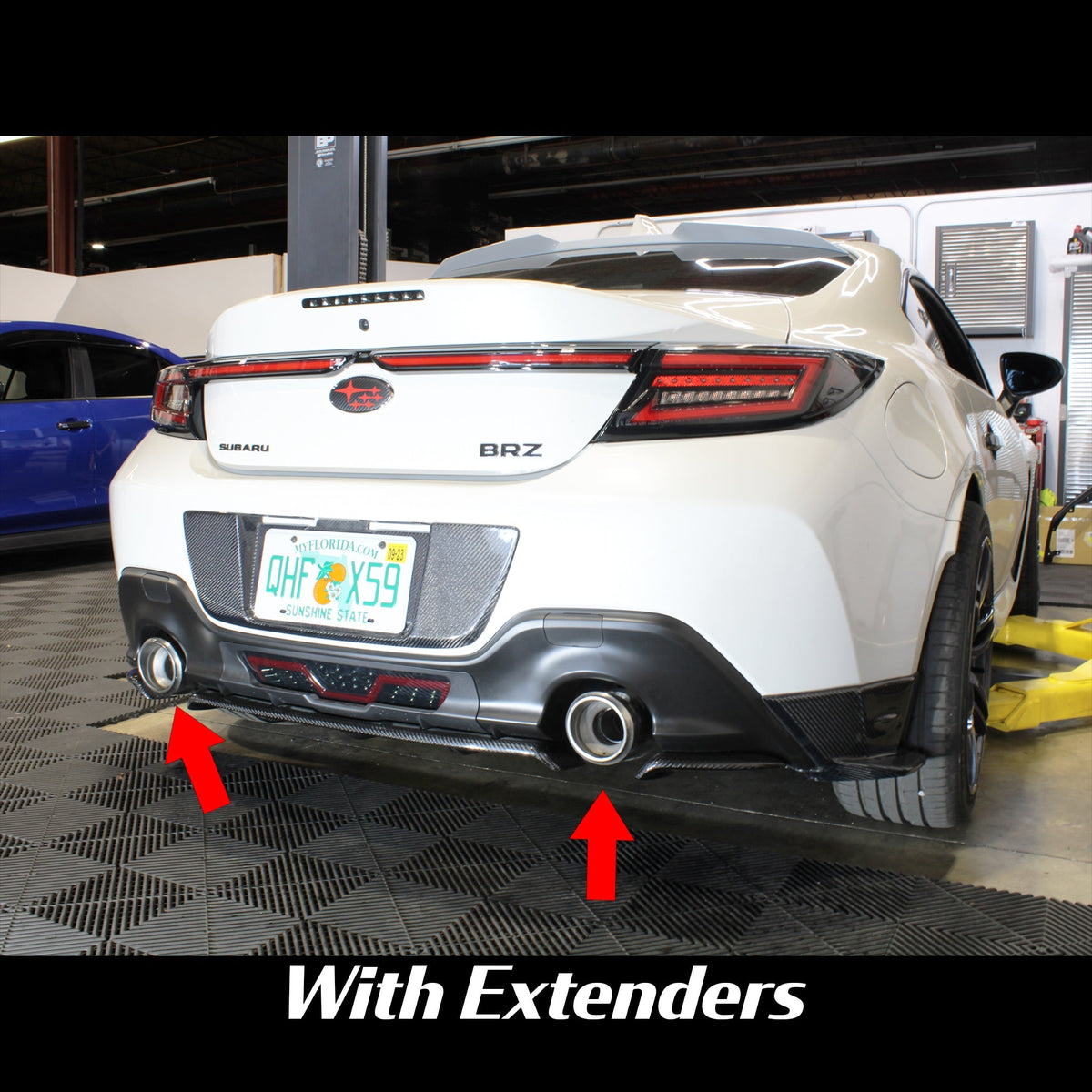 Noble Exhaust Tip Extenders for Factory Tips Subaru BRZ / GR86 2022-2023