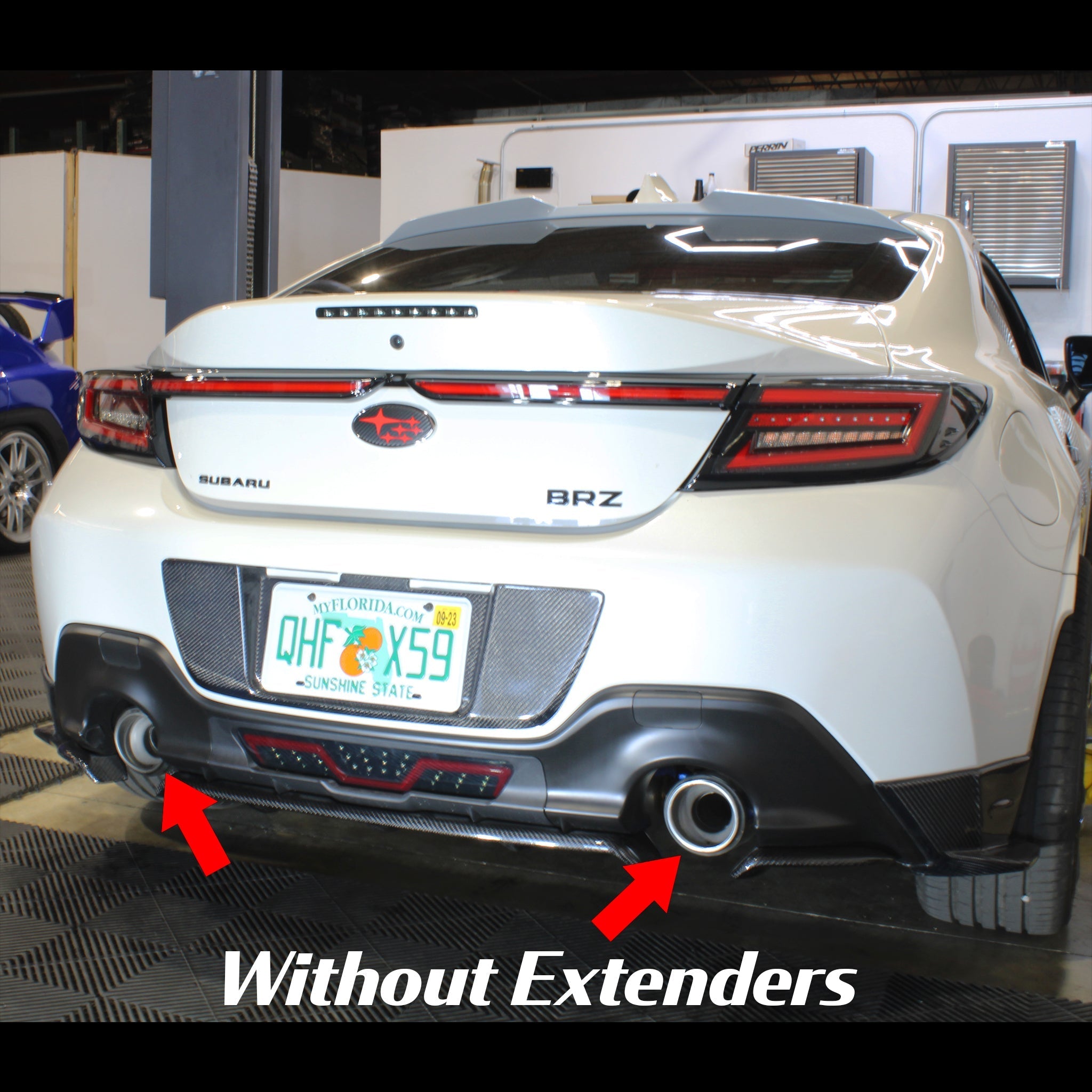 Noble Exhaust Tip Extenders for OE Exhaust Subaru BRZ / GR86 2022-2023 ...