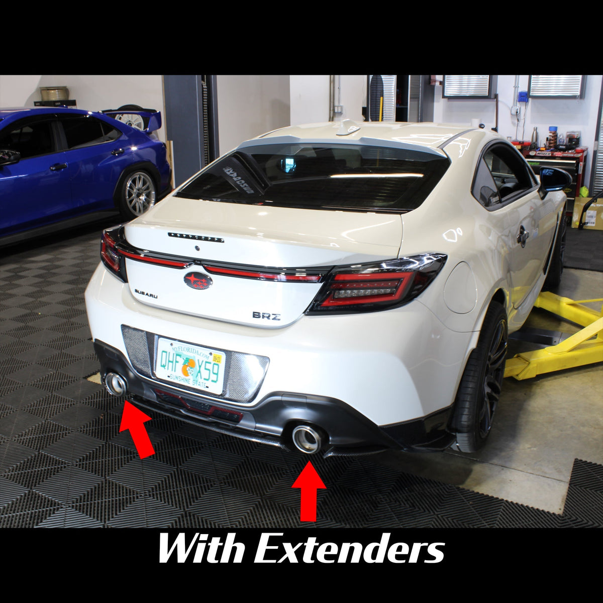 Noble Exhaust Tip Extenders for Factory Tips Subaru BRZ / GR86 2022-2023