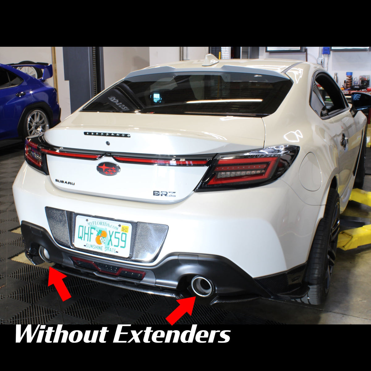 Noble Exhaust Tip Extenders for Factory Tips Subaru BRZ / GR86 2022-2023