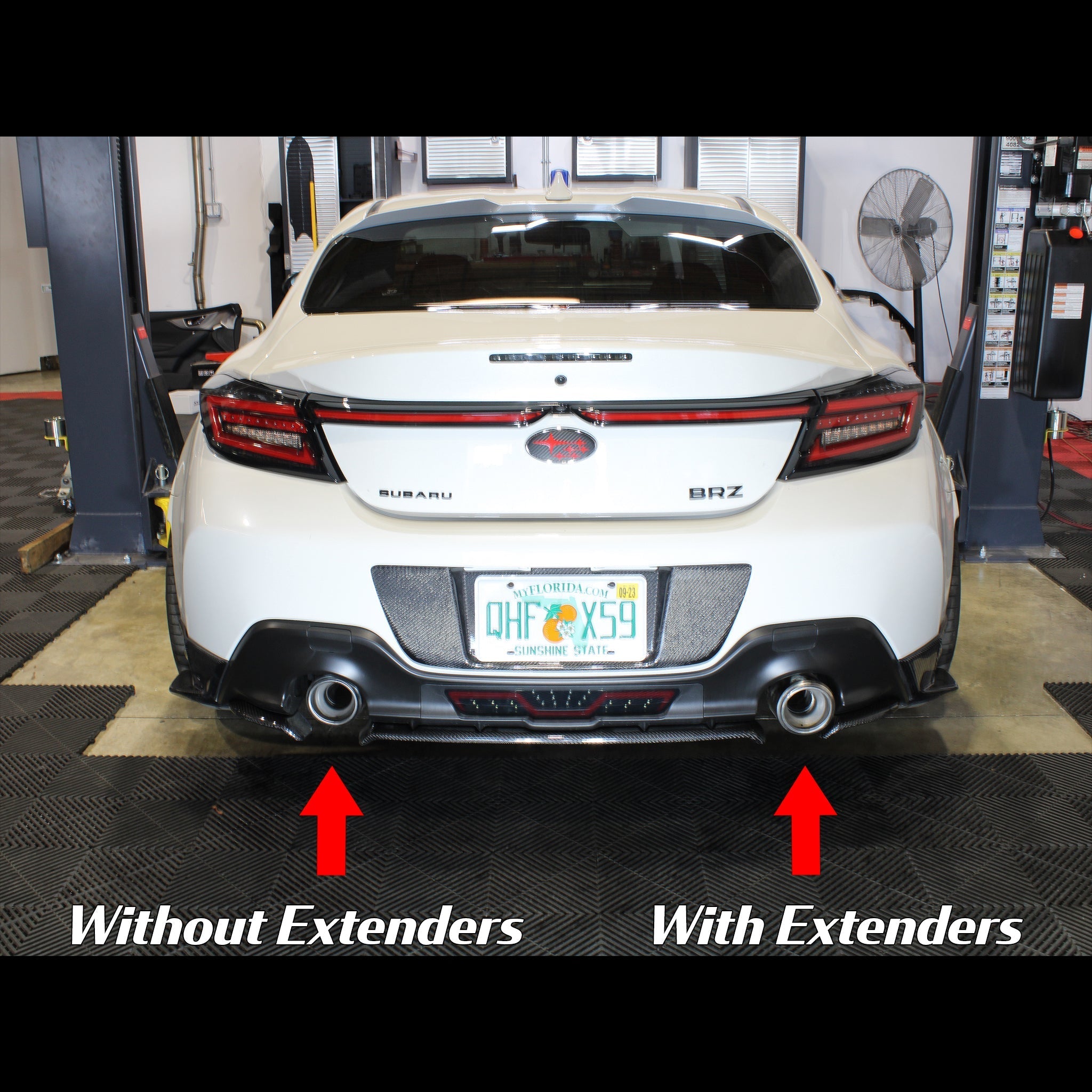 Noble Exhaust Tip Extenders for OE Exhaust Subaru BRZ / GR86 2022-2023 ...
