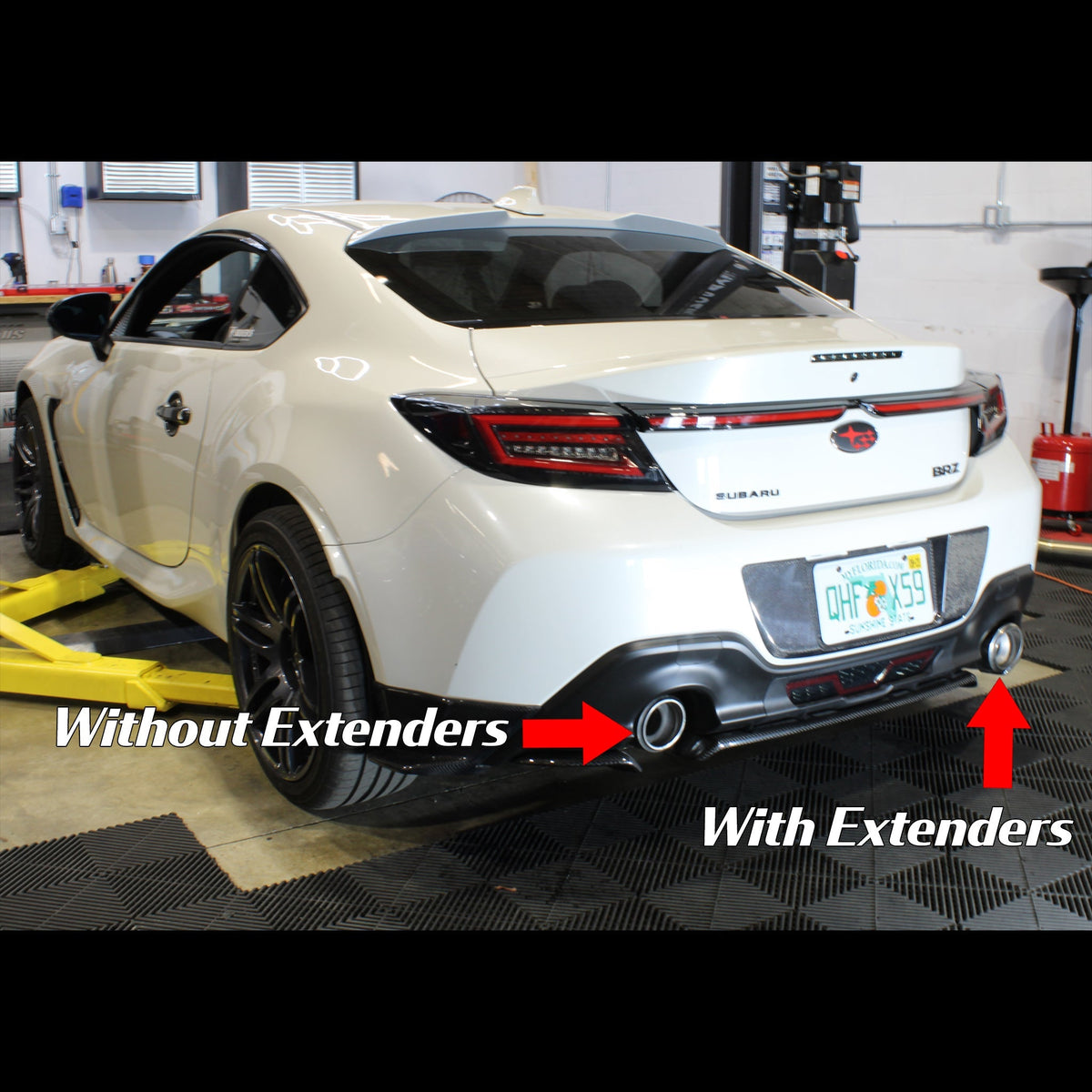 Noble Exhaust Tip Extenders for Factory Tips Subaru BRZ / GR86 2022-2023