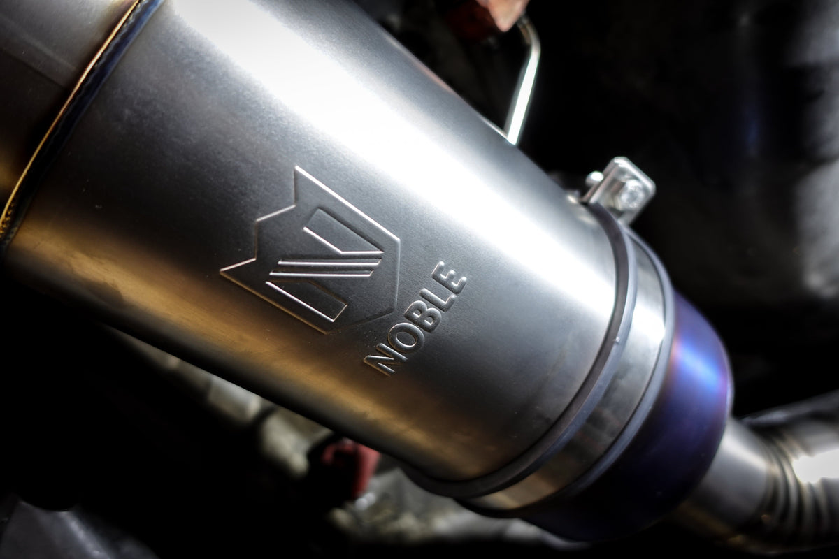 Noble Full Titanium Pro Single Exit 3&quot; Cat Back Exhaust Subaru WRX 08-21 / STI 11-21