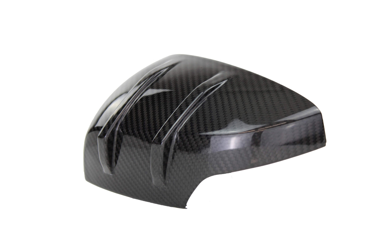 Noble JDM RS-R Squared Carbon Fiber Mirror Covers (with Turn Signal Cutout) - 15-21 WRX / STI