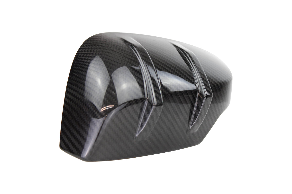 Noble JDM RS-R Squared Carbon Fiber Mirror Covers (with Turn Signal Cutout) - 15-21 WRX / STI