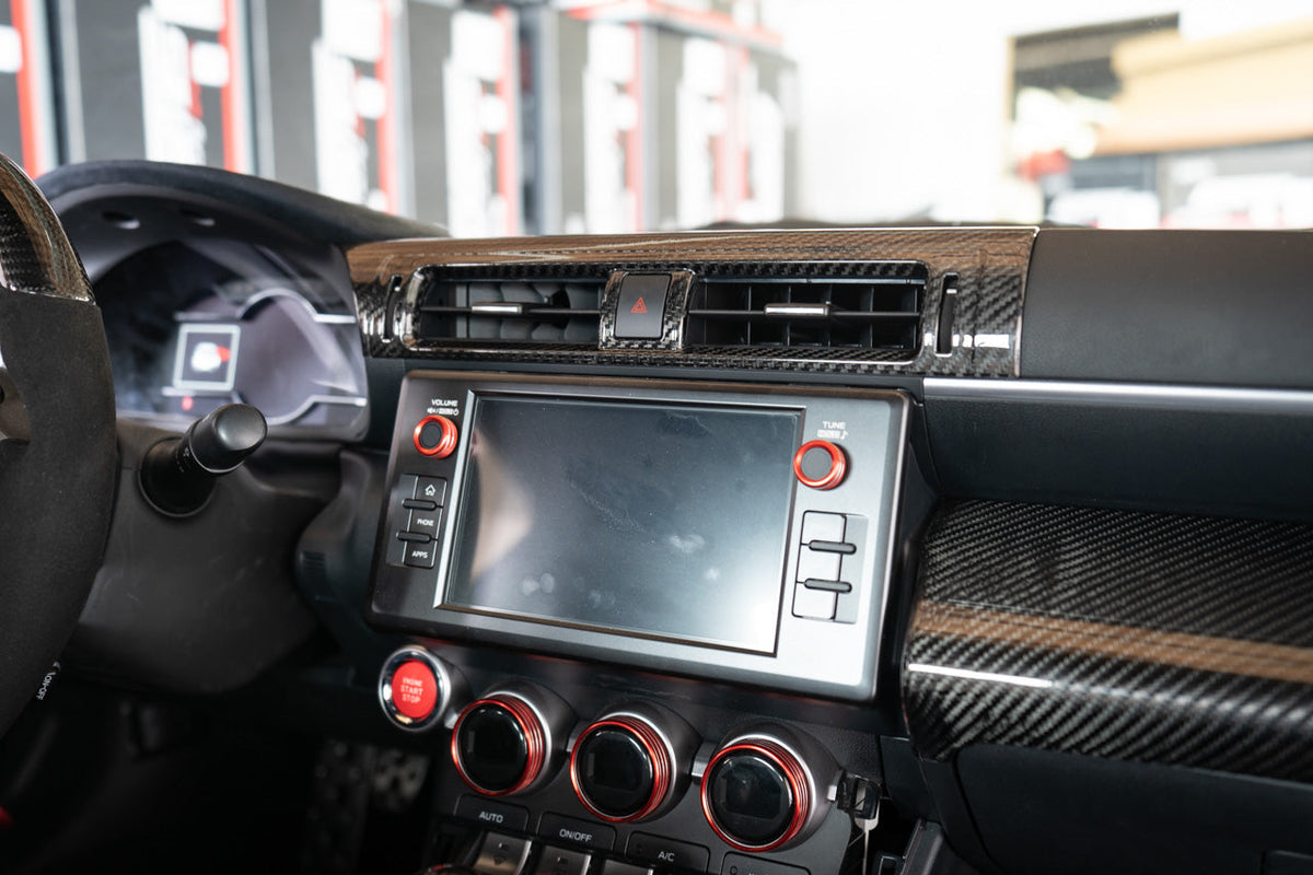 Noble LX Dry Carbon Fiber Center AC Trim Cover Subaru BRZ / GR86 2022-2023