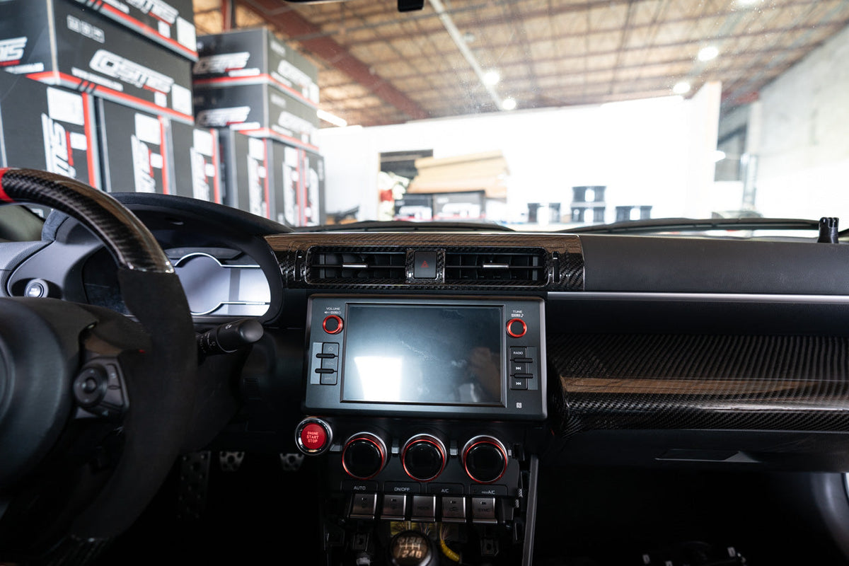 Noble LX Dry Carbon Fiber Center AC Trim Cover Subaru BRZ / GR86 2022-2023