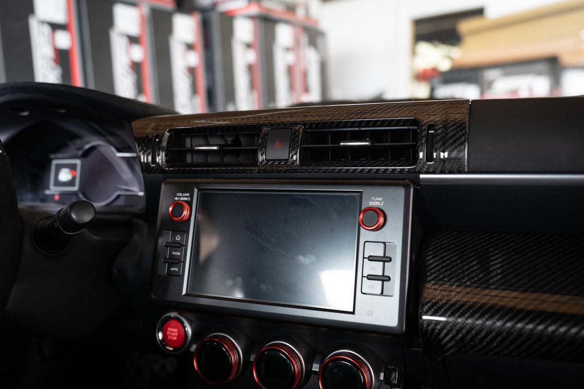 Noble LX Dry Carbon Fiber Center AC Trim Cover Subaru BRZ / GR86 2022-2023