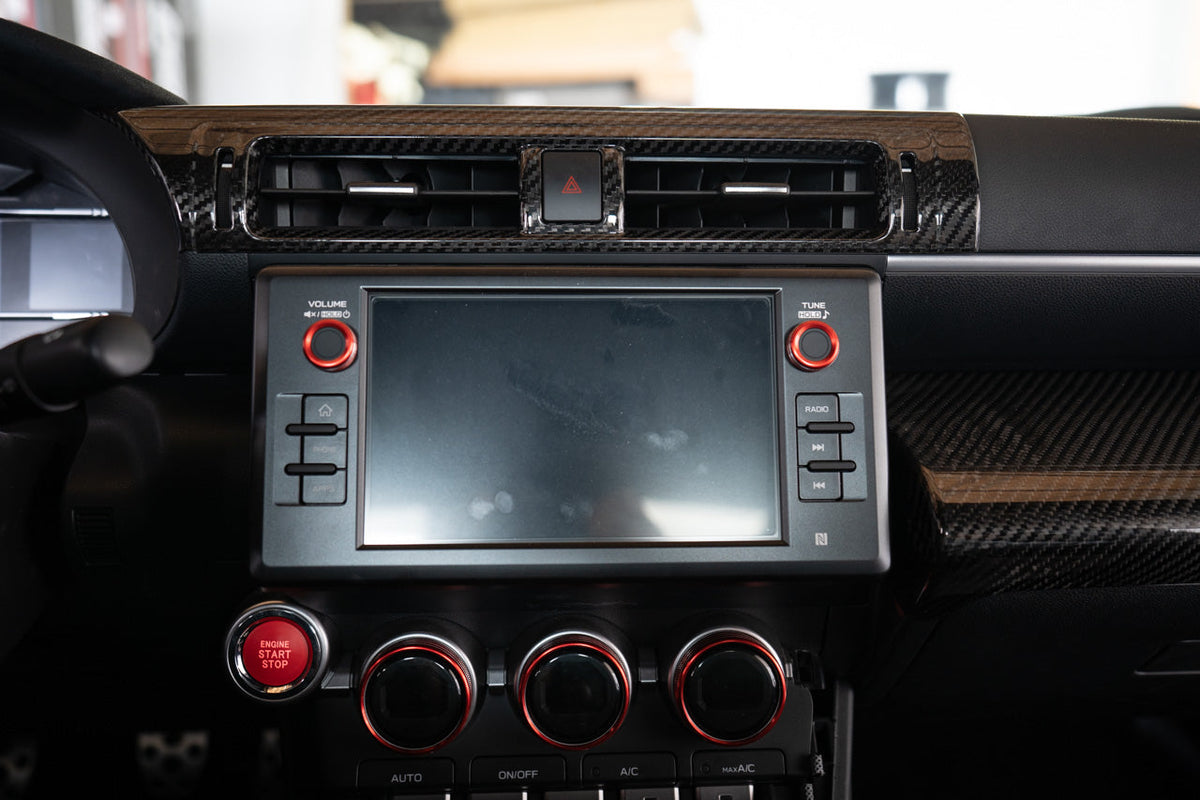 Noble LX Dry Carbon Fiber Center AC Trim Cover Subaru BRZ / GR86 2022-2023