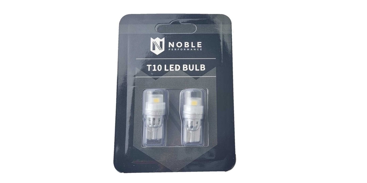 Noble T10 Stage I White LED Light Bulb (Pair) - Universal